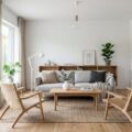 Moderne nordisk stil: minimalistisk lys og rum