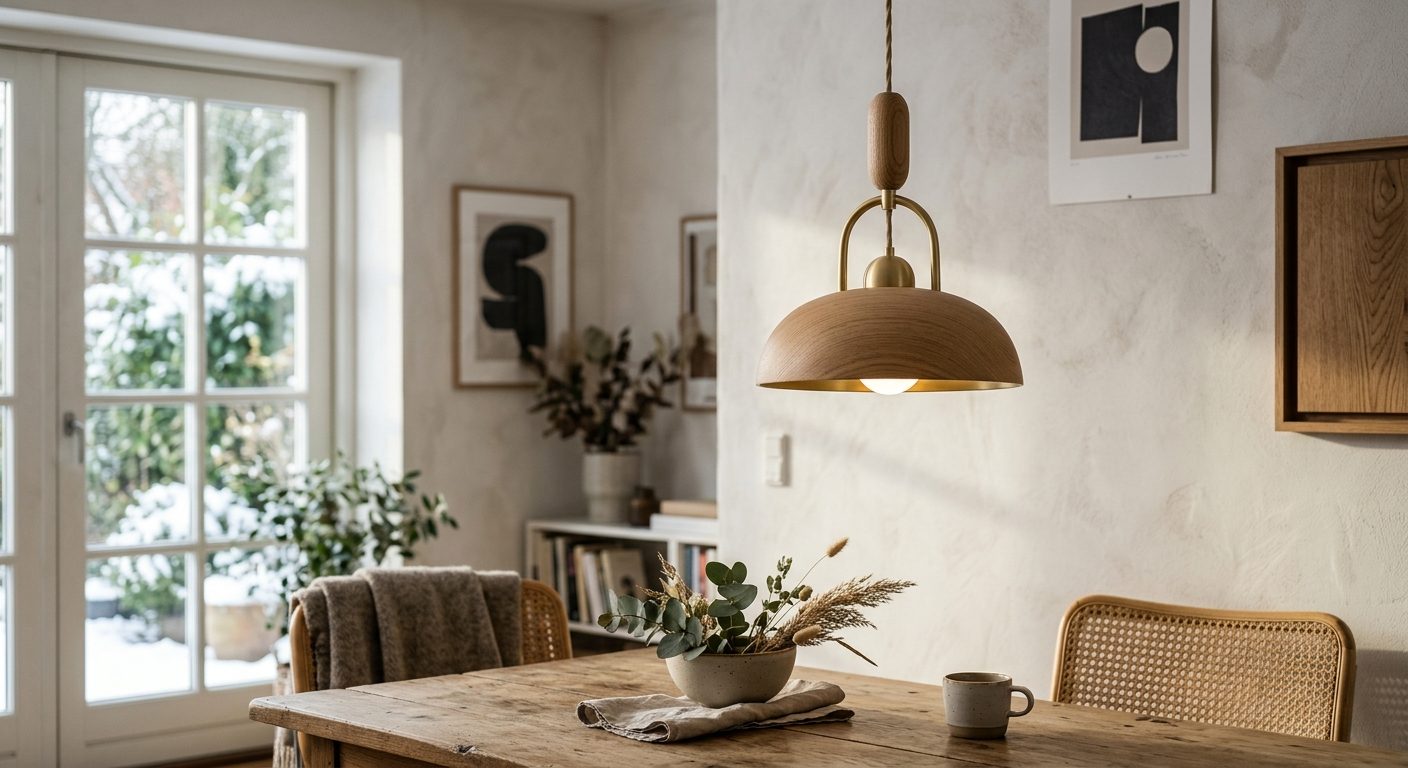 Moderne nordisk stil: minimalistisk lys og rum